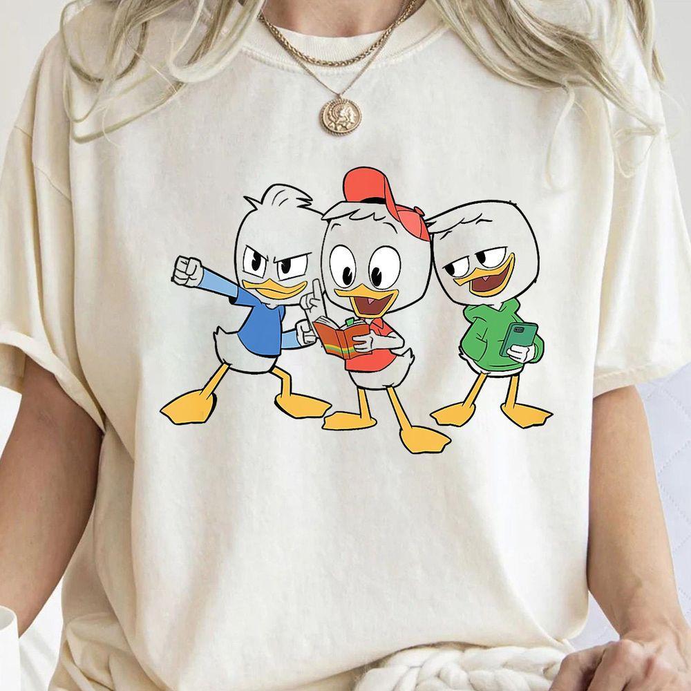 Disney Ducktales Huey Dewey Louie Portrait Shirt Cute Disney Ducktales Characters Shirt Animal Kingdom Disneyland Family Matching Shirt Graphic Printed Merch